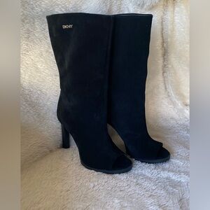DKNY Women's Black Suede Boots